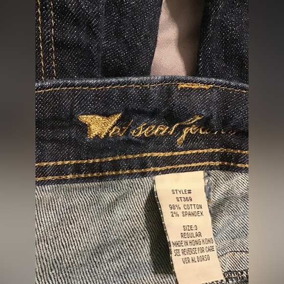 Wet seal dark wash jeans size 3 - Picture 3 of 5
